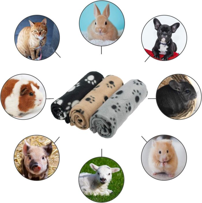 DIGIFLEX Large Pet Blankets x3 Dog Cat Soft Fleece - Image 2