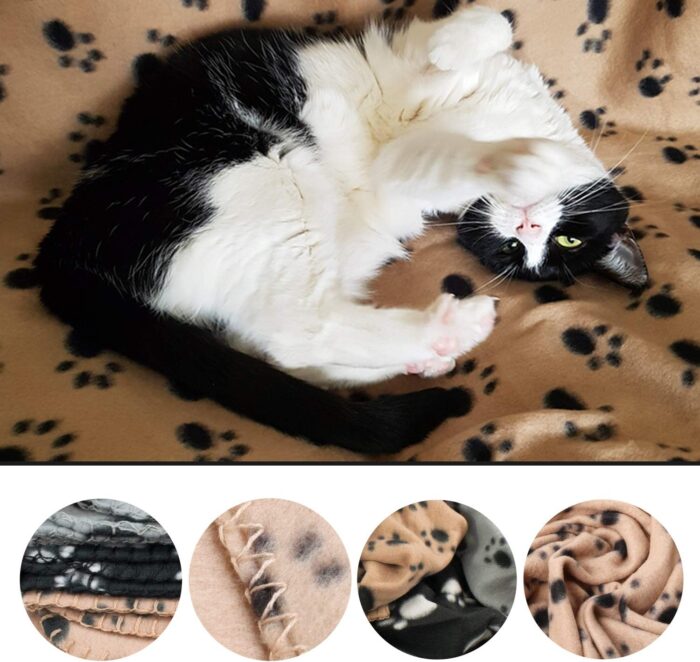 DIGIFLEX Large Pet Blankets x3 Dog Cat Soft Fleece - Image 3