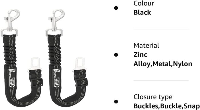 Dog Seat Belts for Cars UK, Pack of 2 - Image 4