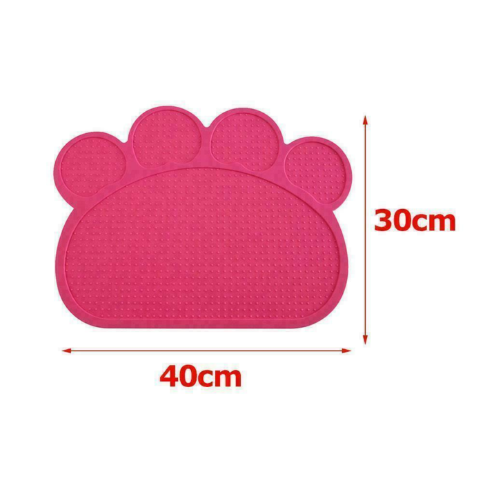 Silicone Paw Pet Dog Cat Feeding Mat Pad Bed Dish Bowl Food Feed Placement UK - Image 4