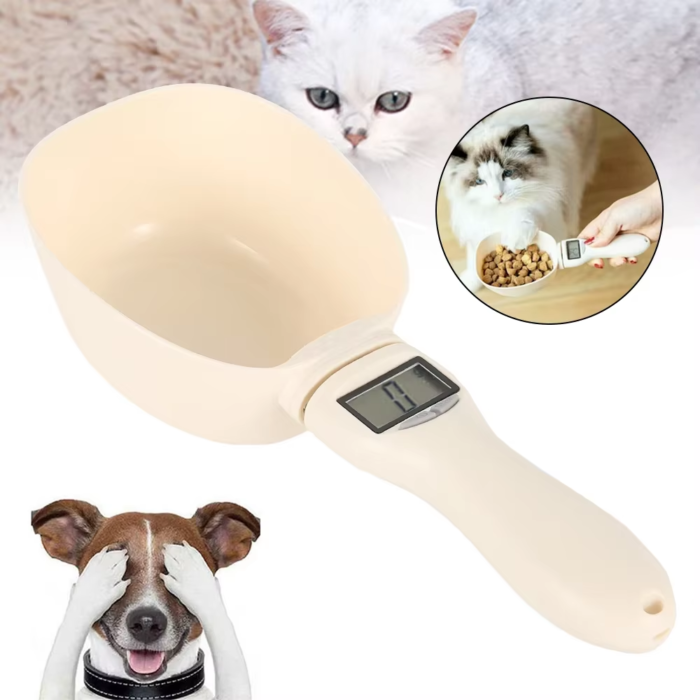 Pet Food Measuring Scoop Scale,Kitchen Digital Food Measuring Spoon with LED Display for Dog Cat,Maximum 250Ml for Milk Coffee - Image 4