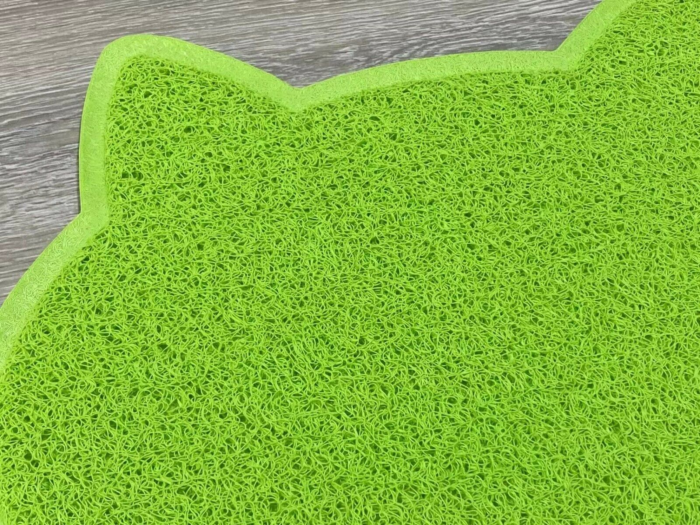 Green Multi-Purpose Cat Shape Pet Feeding Mat Dog/Puppy/Cat Food Bowl Place Mat - Image 3
