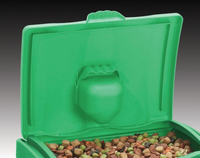 Dry Storage Bin Plastic Box Container with Scoop & Lid Store Pet Food&Bird Seed - Image 2